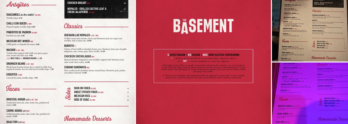 The Basement Menu