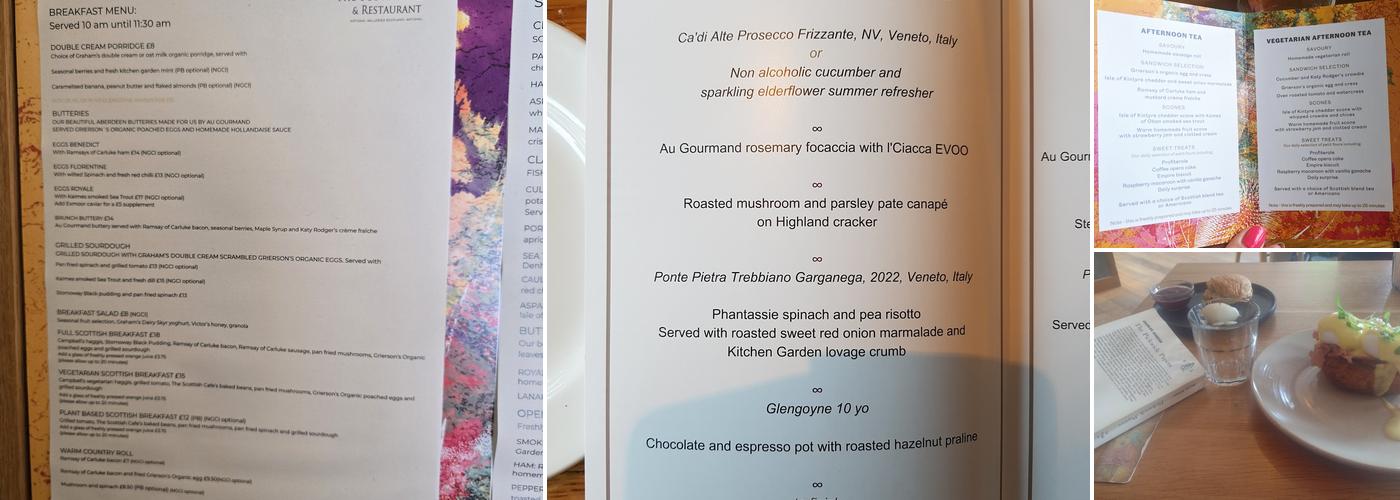 The Scottish Cafe & Restaurant Menu