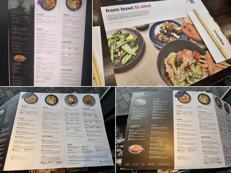 wagamama fort kinnaird Menu