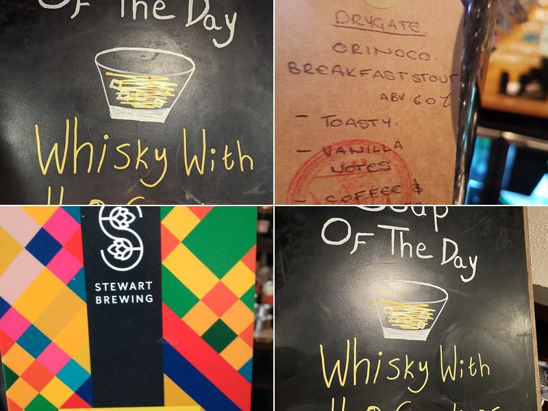 The Blue Blazer Menu