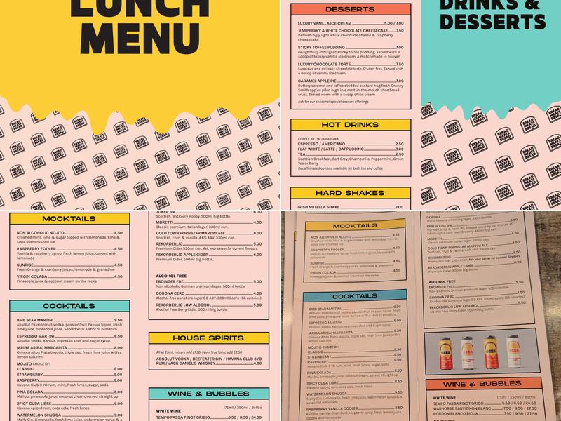 Bread Meats Bread Menu