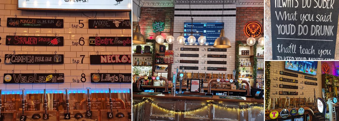 The Hanover Tap Menu