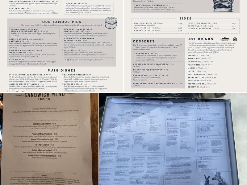 The Conan Doyle Menu