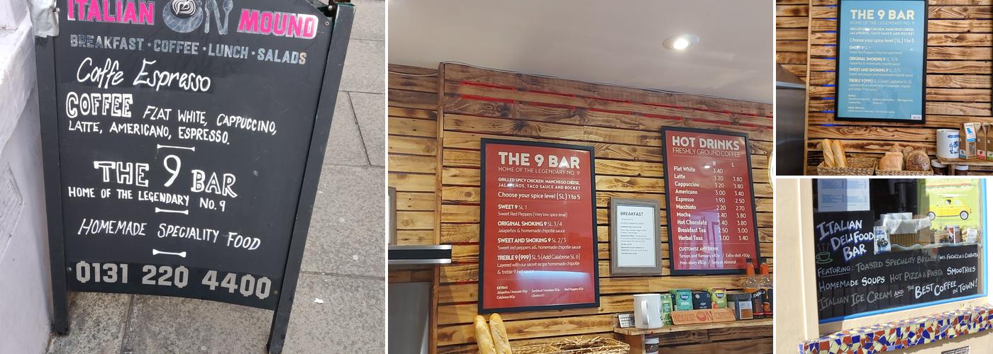 Italian on the Mound Menu