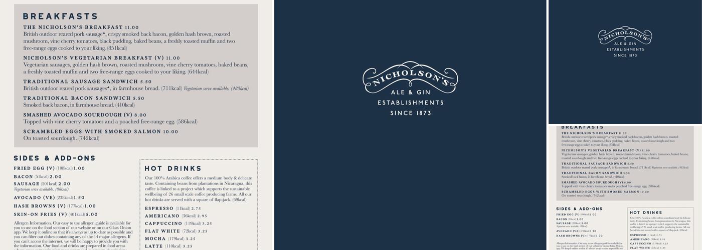 Rose Street Brewery Menu