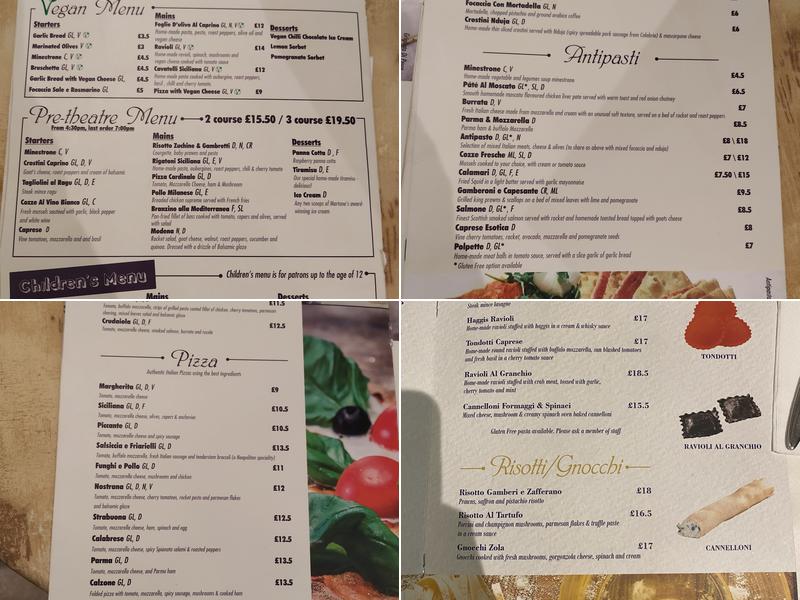 Ciao Roma Menu