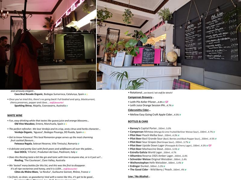 Abode Café Bar Menu