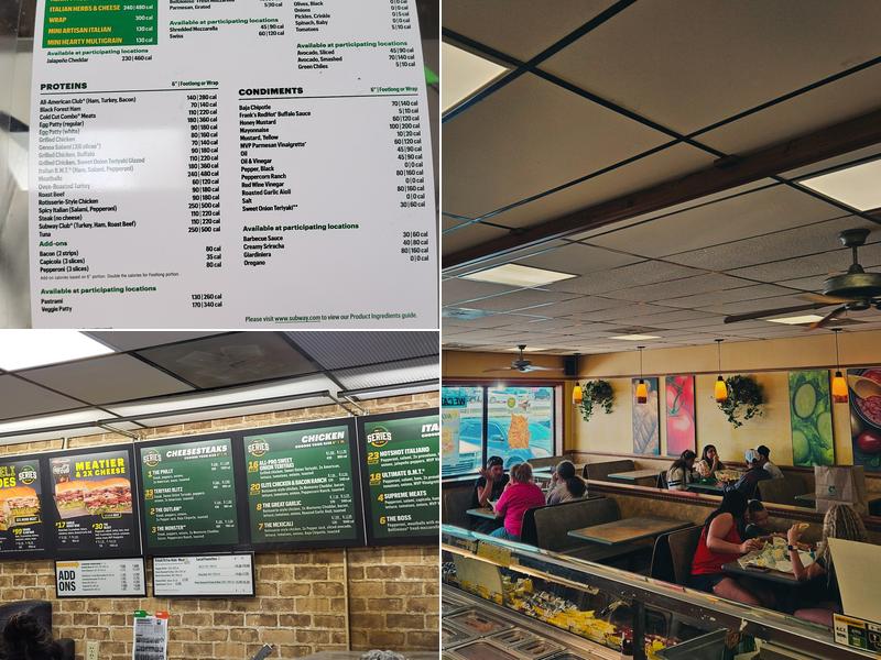 Subway Menu