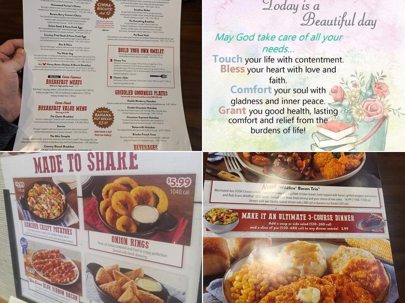 Bob Evans Menu