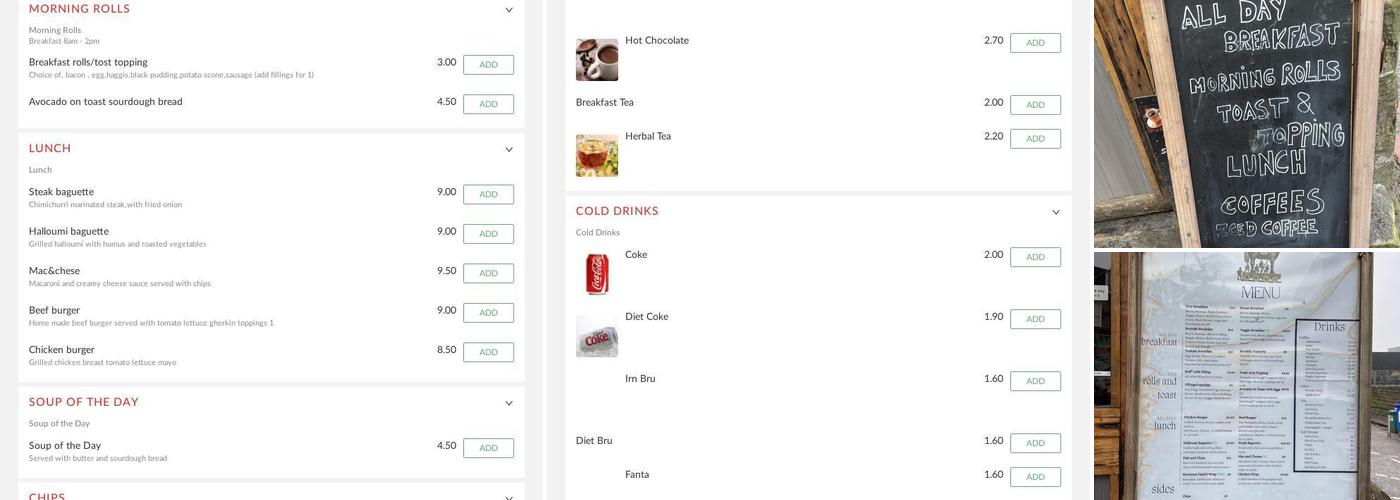 Troy Cafe-Bistro Menu