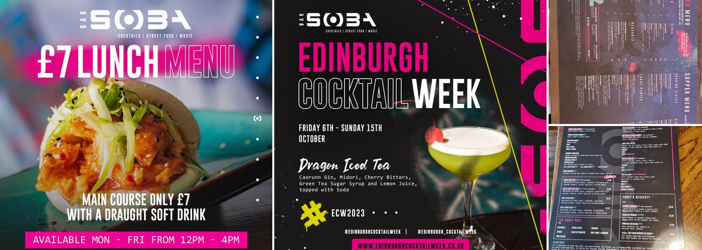 Bar Soba Hanover Street Menu