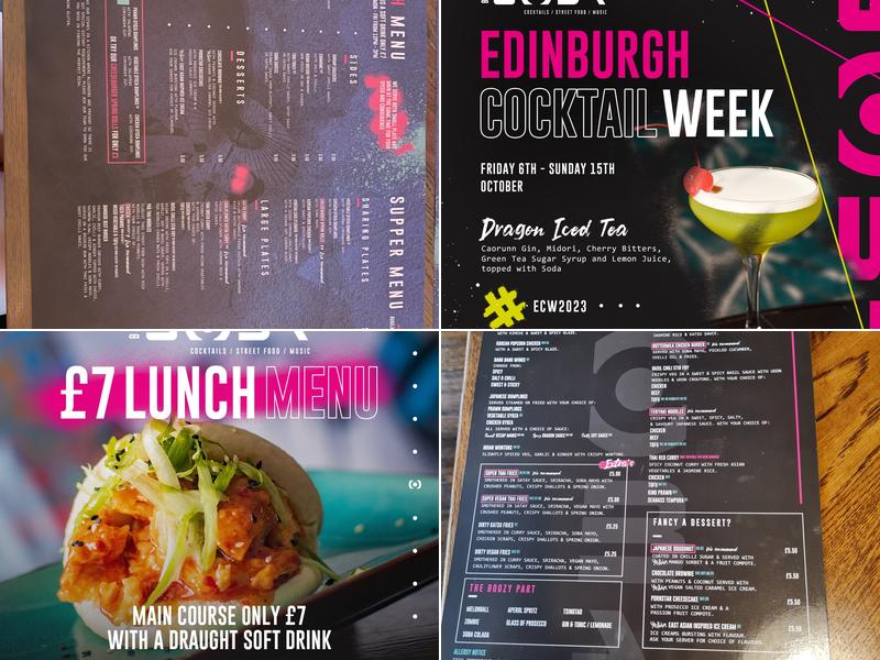 Bar Soba Hanover Street Menu