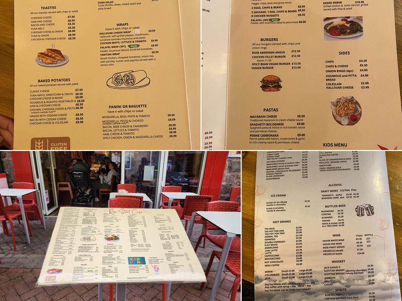 Rose Street Cafe Menu