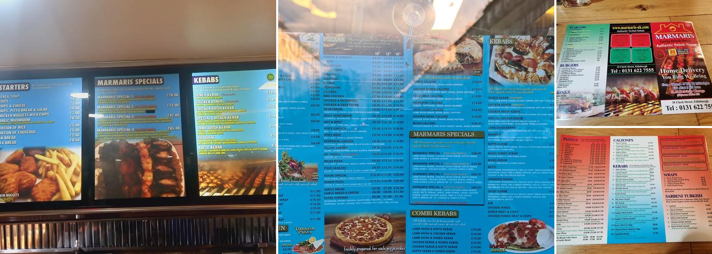 Marmaris Kebab House Menu