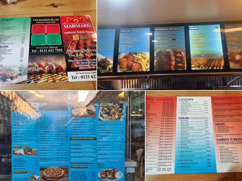 Marmaris Kebab House Menu