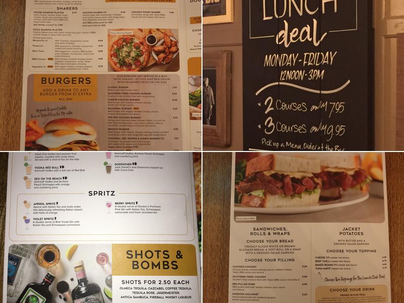 Corstorphine Inn Menu