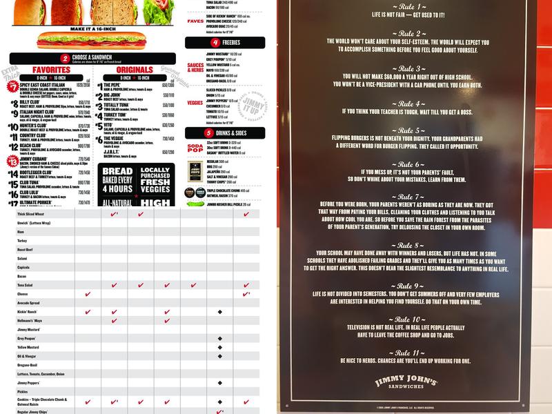 Jimmy John's Menu