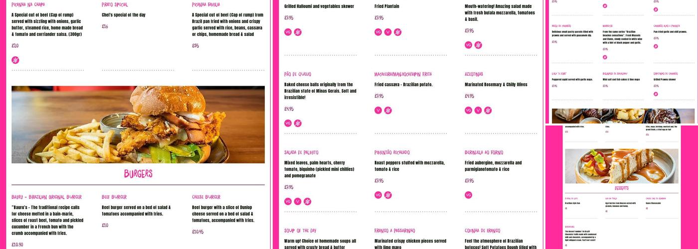 Boteco Do Brasil Menu