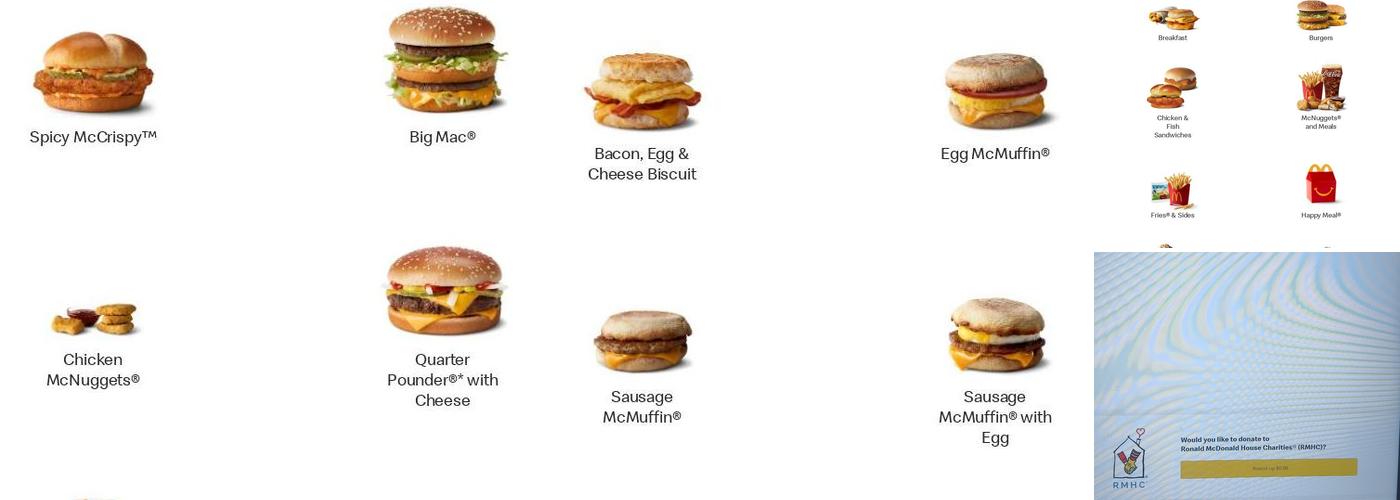 McDonald's Menu