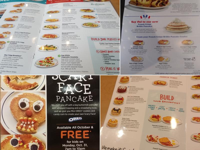 IHOP Menu