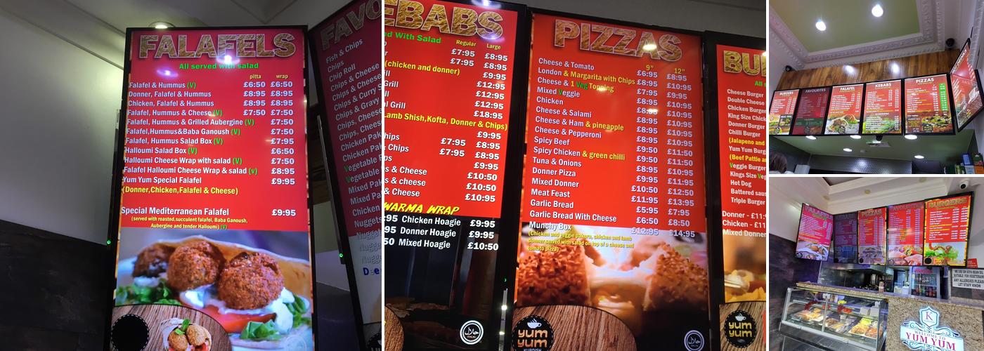 Yum Yum Kebab Original Menu