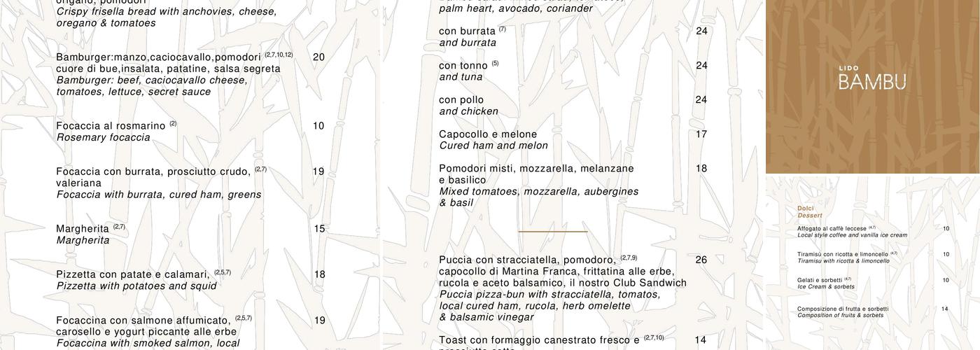 SCOTCH Whisky Bar Menu