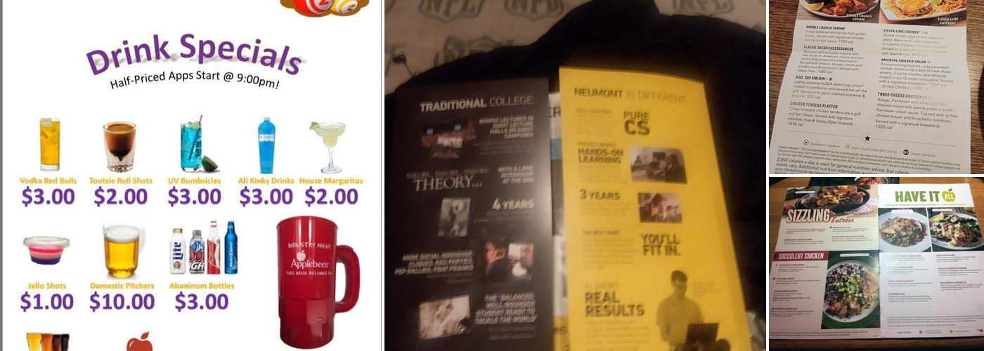 Applebee's Grill + Bar Menu