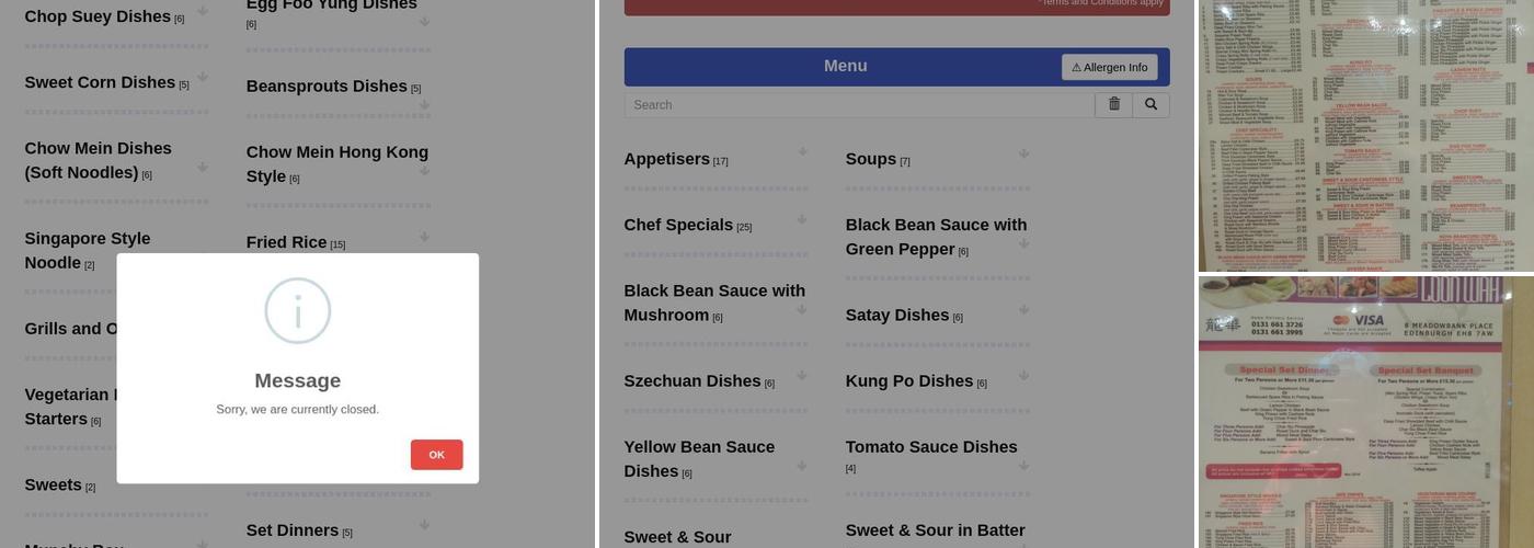 Loon Wah Chinese Takeaway Menu