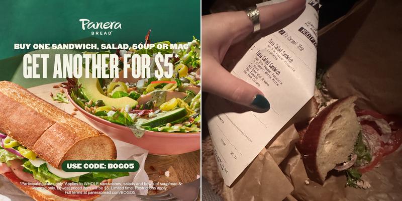 Panera Bread Menu