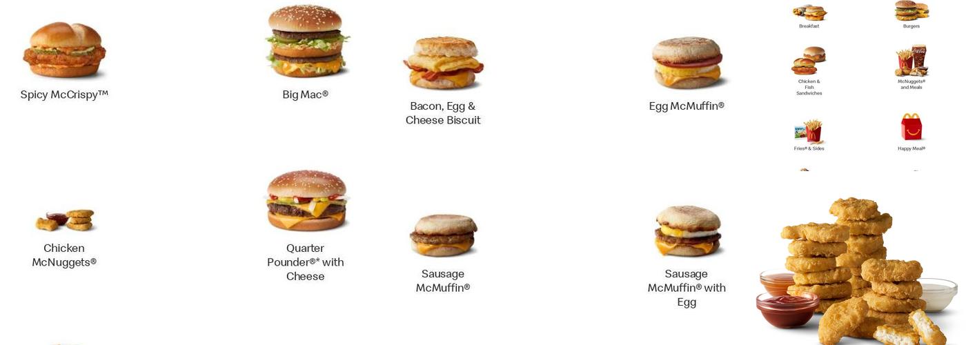 McDonald's Menu
