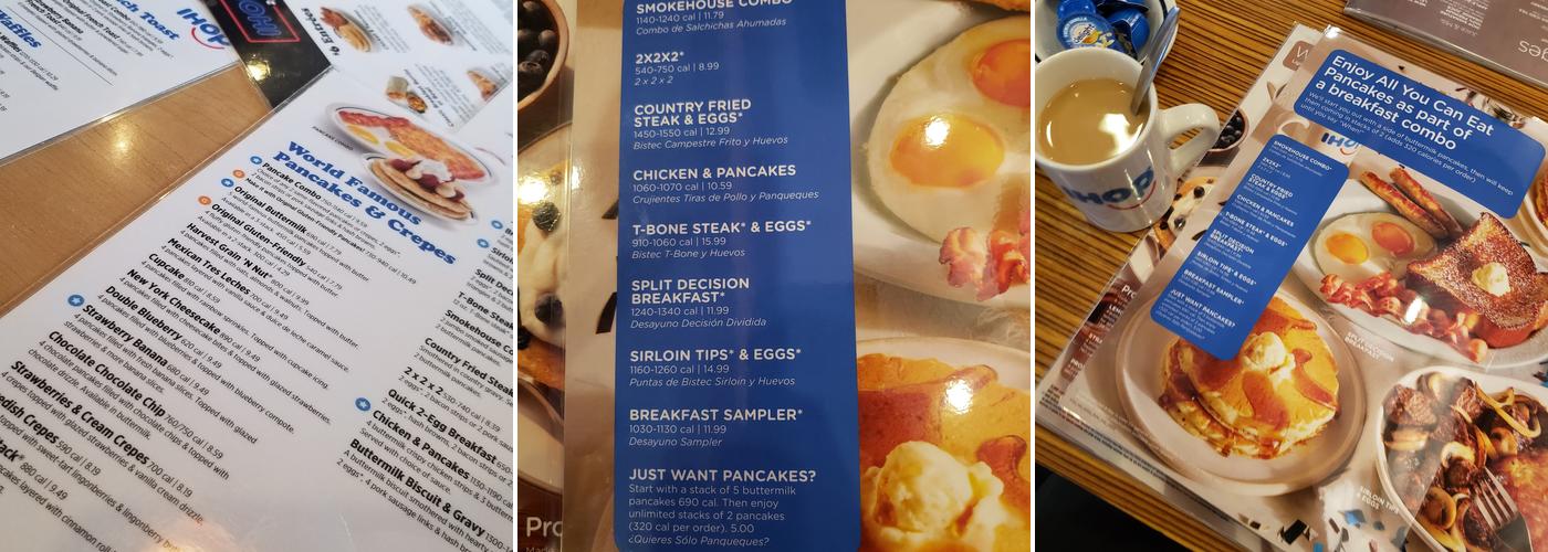 IHOP Menu