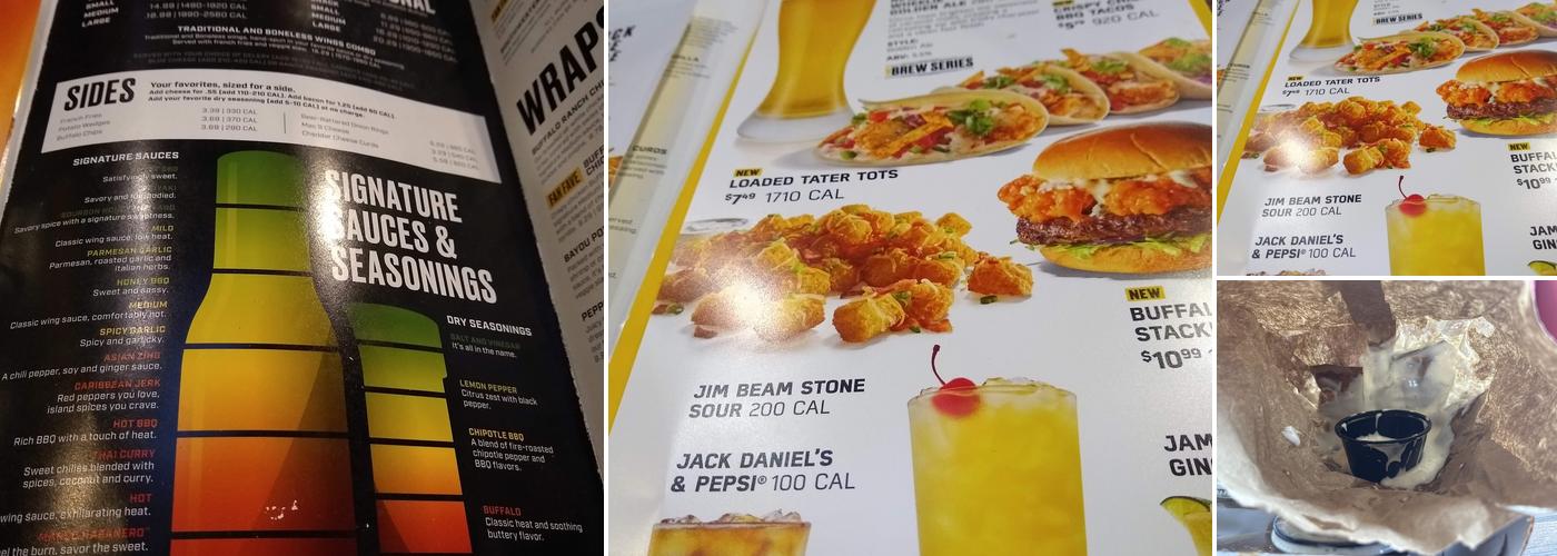 Buffalo Wild Wings Menu