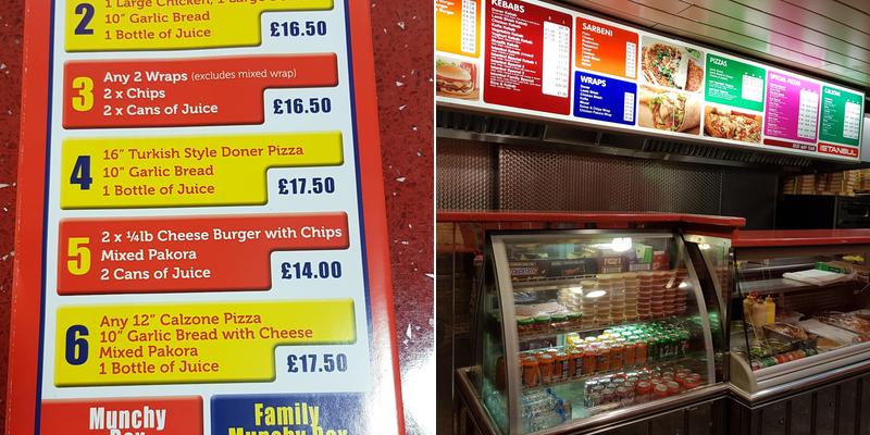 Istanbul Takeaway Menu