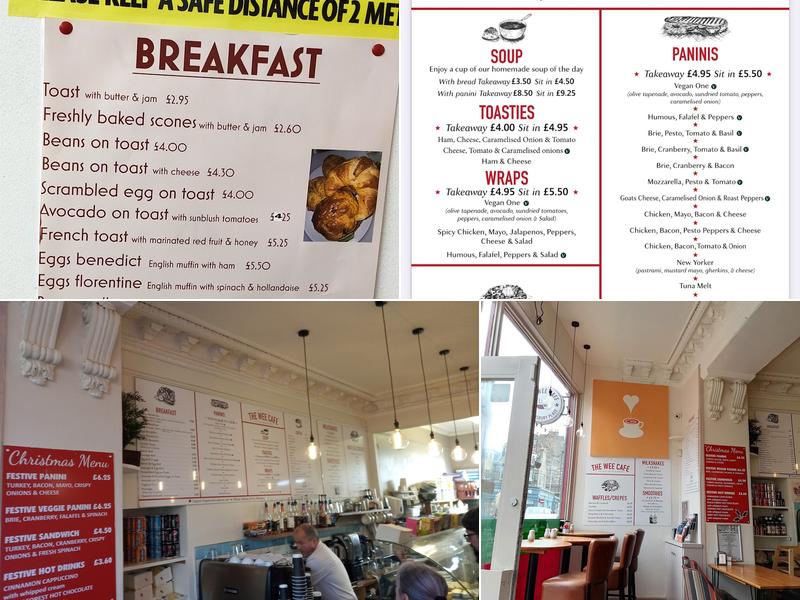 The Wee Café Menu