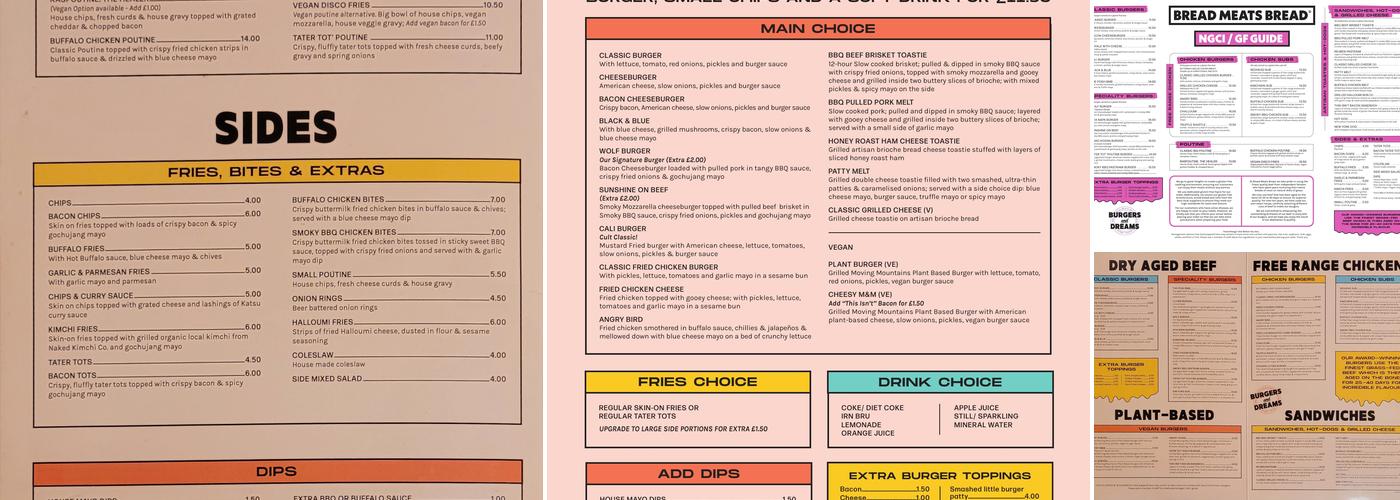 Bread Meats Bread Menu