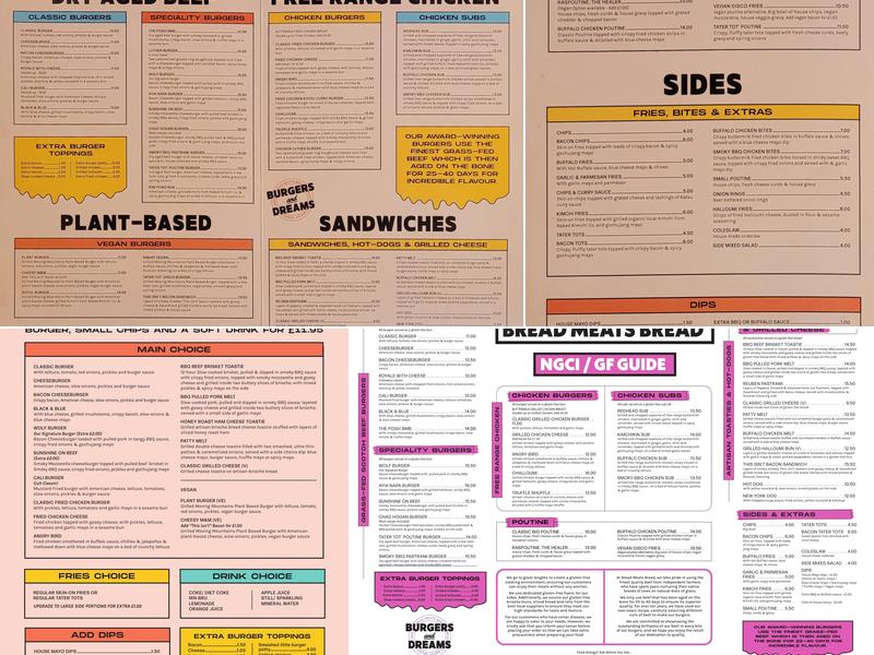 Bread Meats Bread Menu