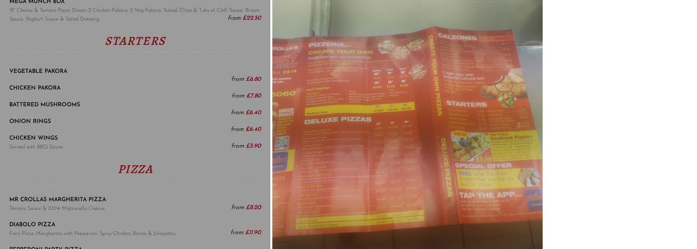 The Friery Takeaway Menu