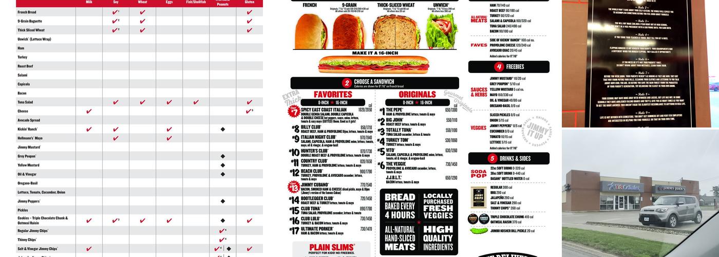 Jimmy John's Menu