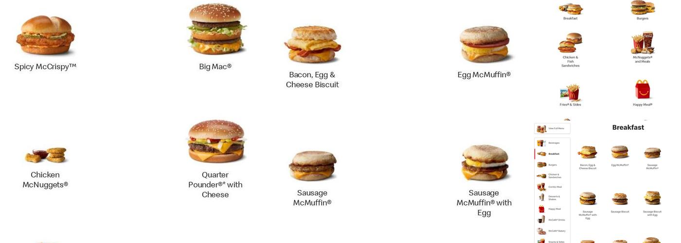 McDonald's Menu