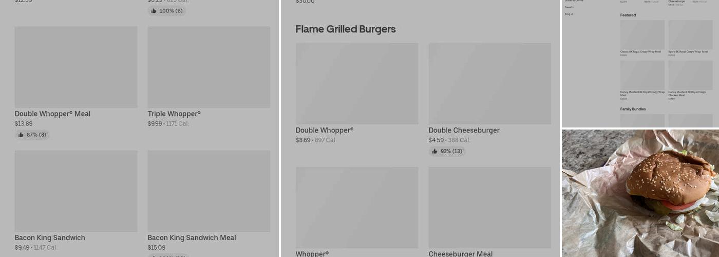Burger King Menu