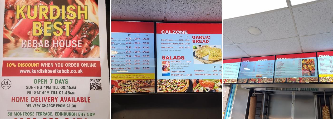 Kurdish Best Kebab House Menu