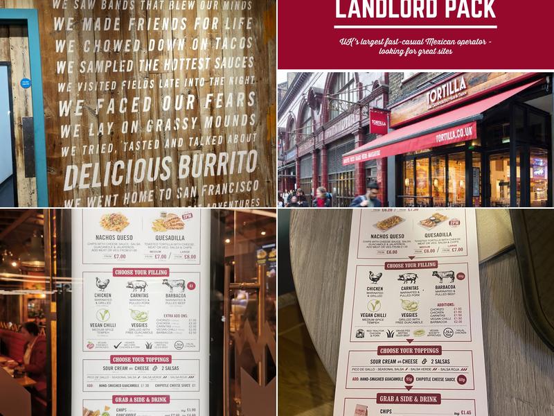 Tortilla Edinburgh Menu