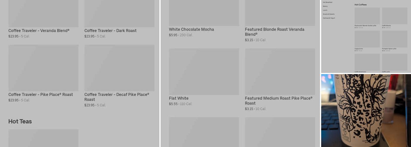 Starbucks Menu