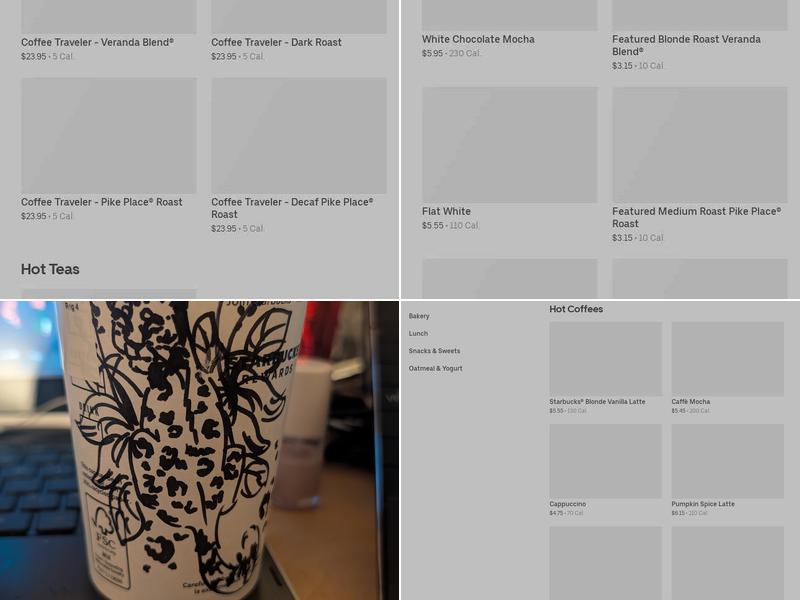 Starbucks Menu