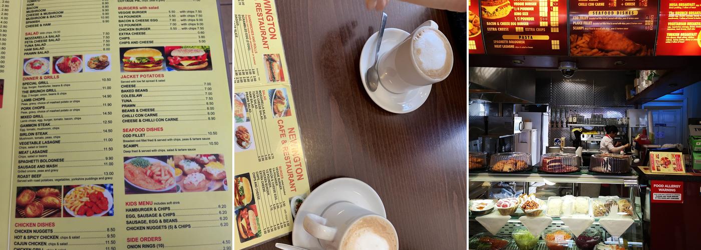 Newington Cafe & Restaurant Menu