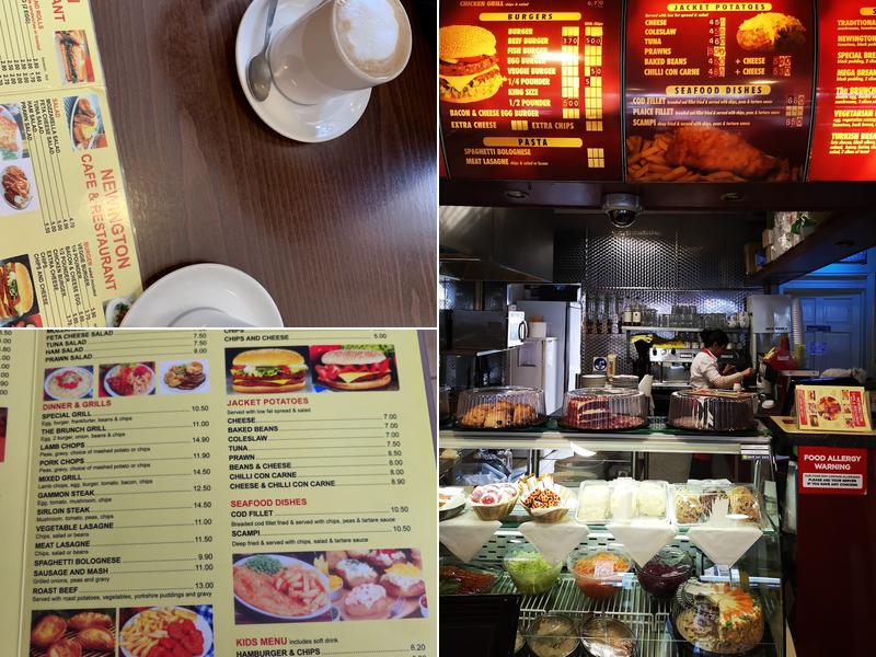 Newington Cafe & Restaurant Menu