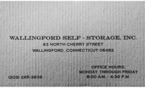 Wallingford Self-Storage Inc