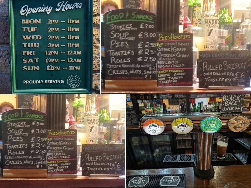 The Bowlers Rest Menu