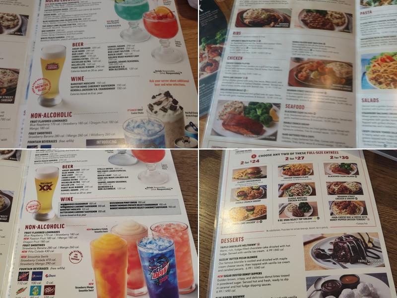 Applebee's Grill + Bar Menu