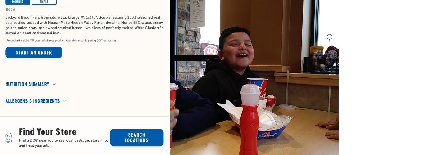 Dairy Queen Grill & Chill Menu